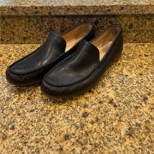 Frye Lewis Venetian Black Leather Driving Loafers Men’s Size 11.5 Classic Style